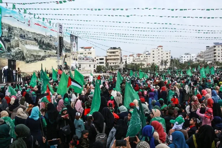 مهرجان لحركة حماس في غزة أواخر العام 2018 (الجزيرة)